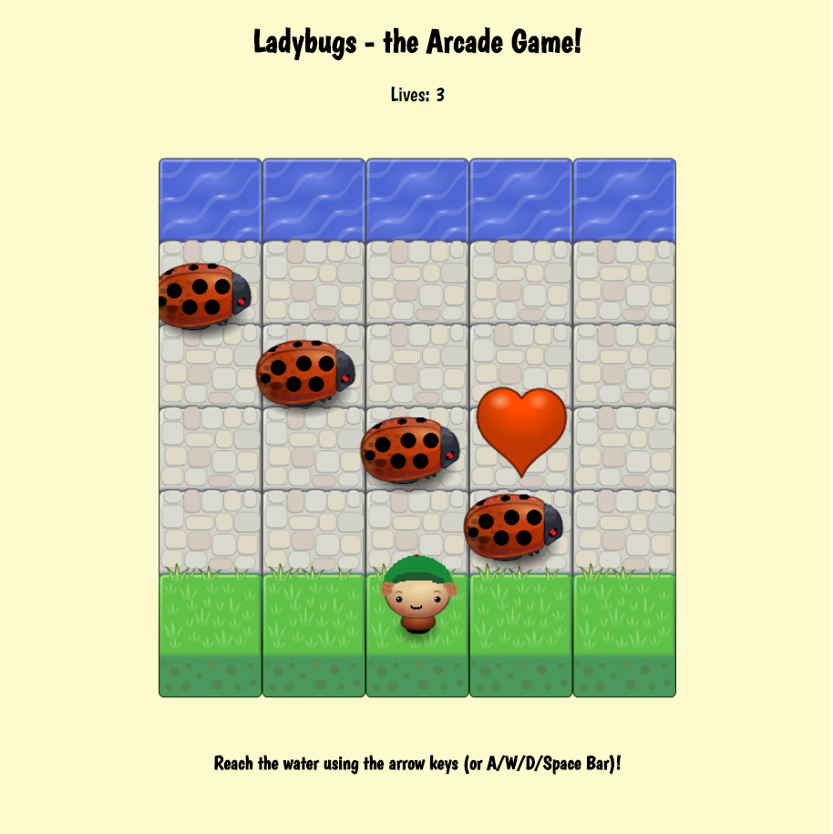 image of the Ladybugs Arcade Game